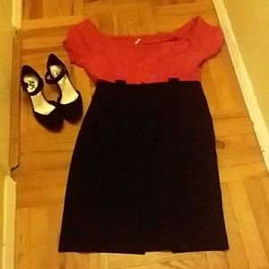 Calvin Klein black and red dress
